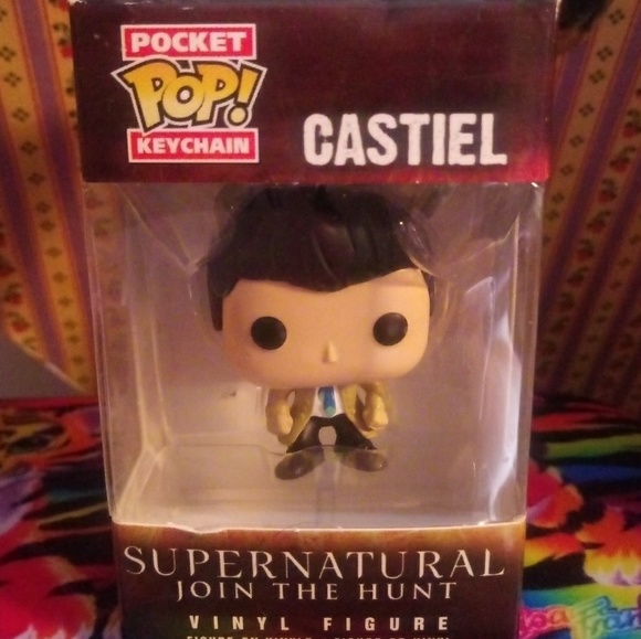 castiel pop keychain